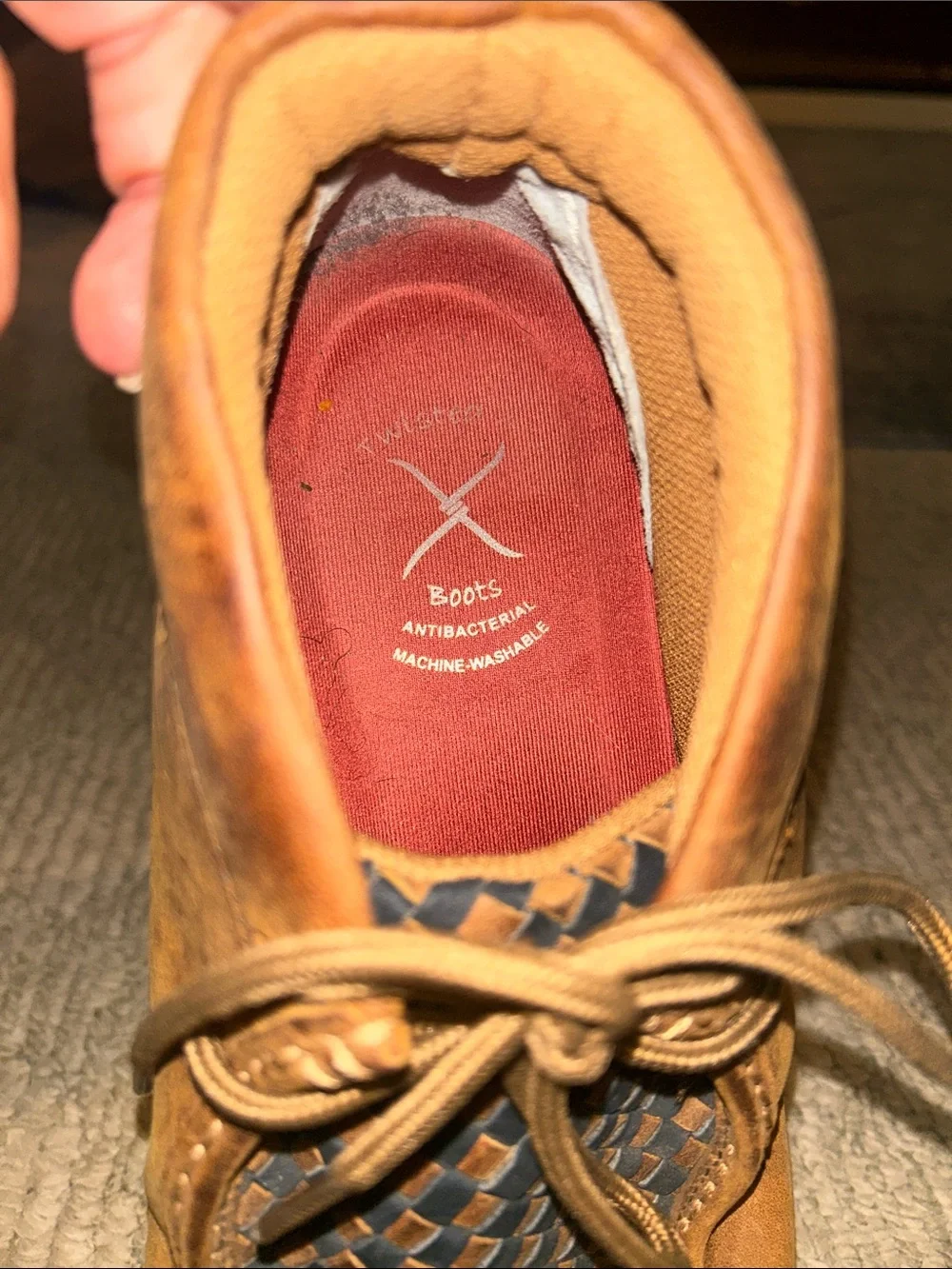 Twisted X Men's Driving Moccasin in Brown and Black